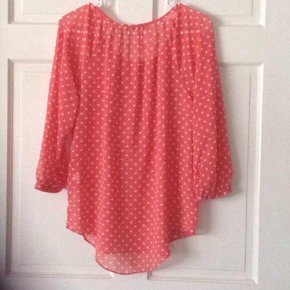 3/4 sleeve sheer blouse - Picture 4 of 4